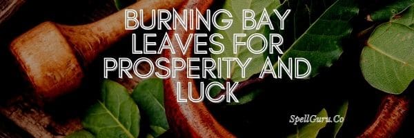 Burning Bay Leaves for Prosperity and Luck