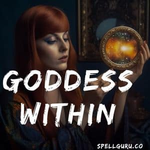 Goddess Within Compact Mirror Spell